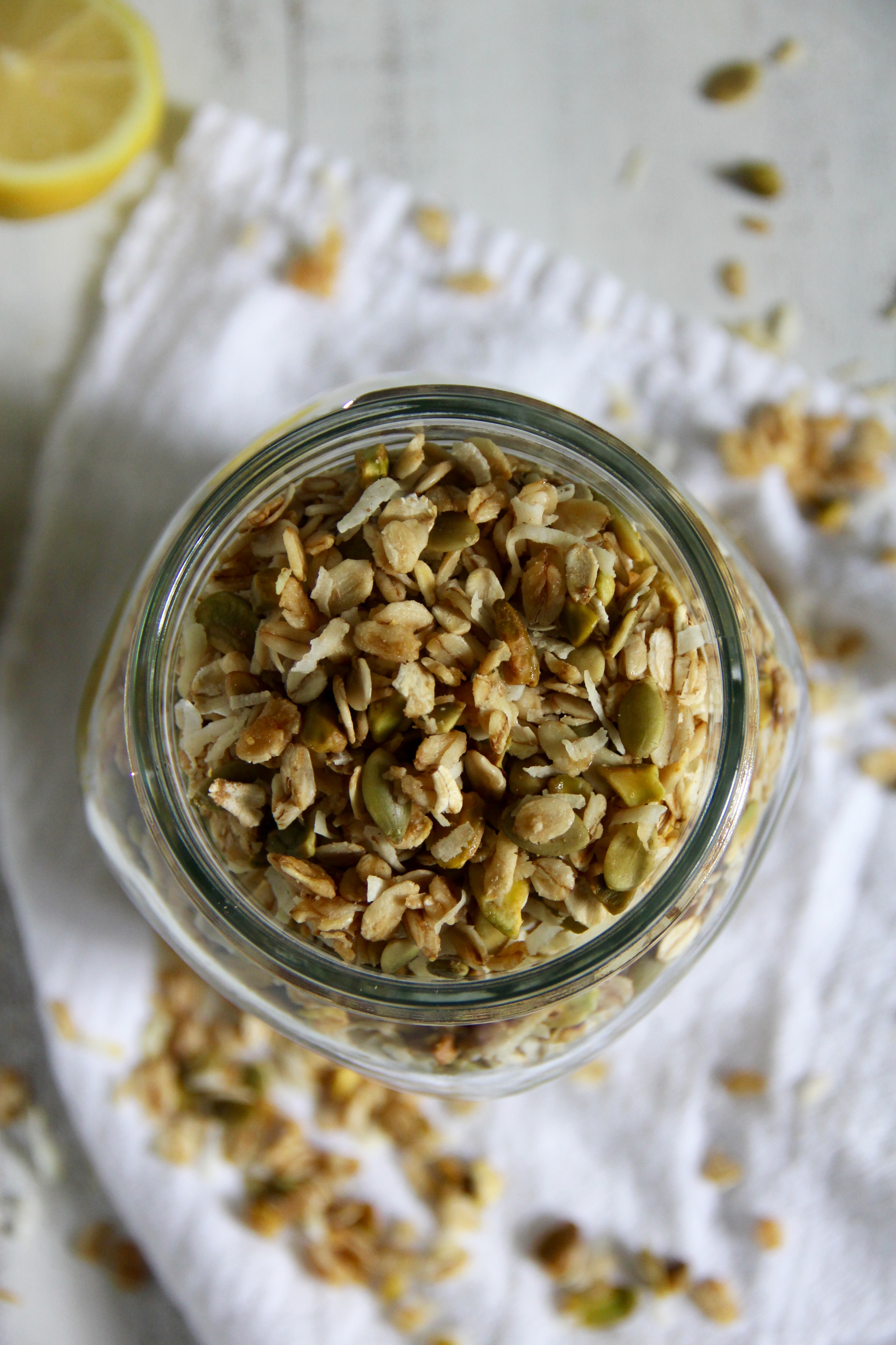 Lemon Pistachio Granola